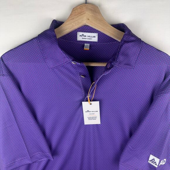 NWT Peter Millar Men's Size L Polo Golf Shirt Casual Collared Short Sleeve - Picture 1 of 11